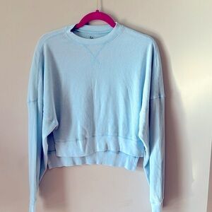 Cropped Waffle Print Top